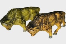 2 x DDR Gummi Indianer Cowboy Nr.320 Büffel,Bison EXTREM SELTENE FARBEN,RRRR