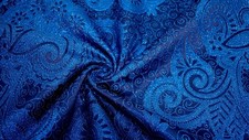 Brokat Elina Blau Brokatstoff
