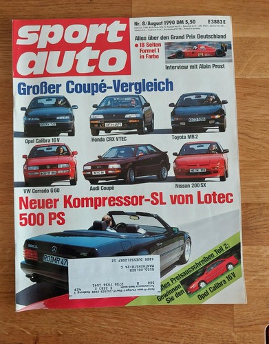 Sport auto 1990 corrado - sport, 08/1990