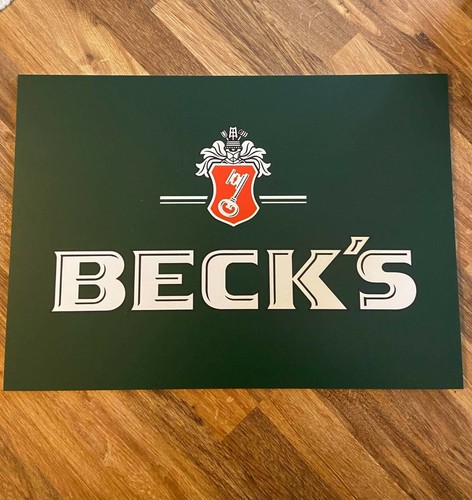 Beck brauerei schild - beck's,