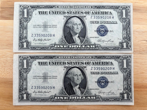 1935 one dollar silber - $,