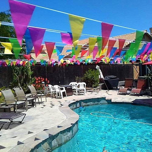 Wimpelkette outdoor wetterfest - outdoor,