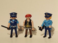 Playmobil 3 Figuren aus 4263 Polizeistation , vollständig, Polizei , Einbrecher