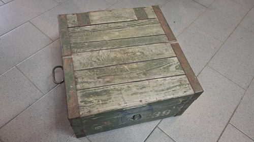 Munitionskiste militaria leer - munitionskiste,