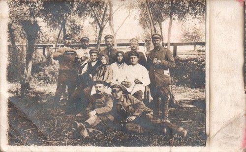 Gruppenfoto soldaten an - soldaten,