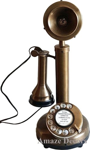 Antik messing festnetztelefon - antik,