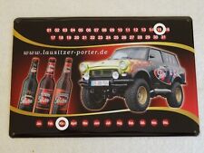 Lausitzer Porter Bier Trabi Trabant Blechschild 20x30 Ewigkeitskalender