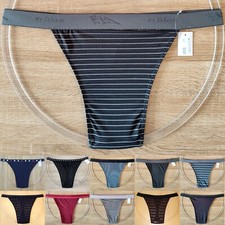 Herren String  -  gestreift -