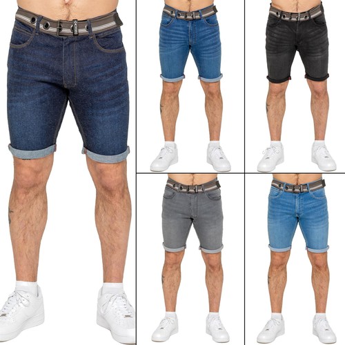 Enzo herren denim shorts slim - denim,