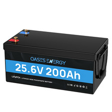 24V 200Ah LiFePO4 Lithium Batterie Solar Wohnmobil Boot Akku BMS 15000+ Zyklen