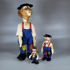 Steiff: antik * 50er * größter(!) 1. Clownie * 43 cm * Gummikopf *