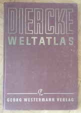 Diercke Weltatlas 1971 Georg Westermann V. Schulatlas 172 + 56 S. gut erhalten