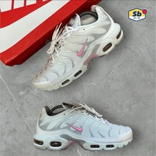 NIKE TN AIR MAX PLUS | WHITE PINK RISE | HF0107-100 | UK SIZE 9.5 | BRANDNEU |