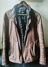 Lederjacke Strellson Herren Braun Größe 54 (XL) - schwarzes Inlay kaum getragen 