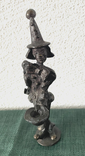 Harlekin clown mit - mit, bronze