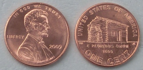 Usa cent lincoln 2009 log - 1, p