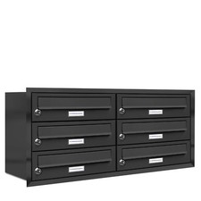6er Premium Briefkasten RAL