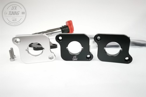 Schwarze alu adapter - 4x,