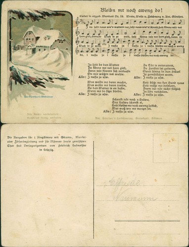 Liedkarte bleibn noch - liedkarte,