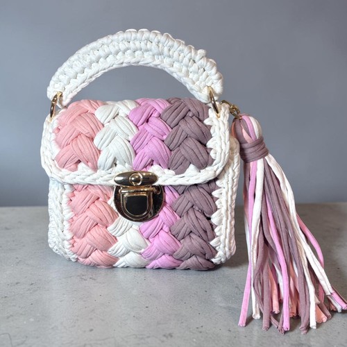 Gehäkelte handtasche bunte - handtasche,