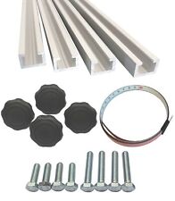 Set 4x 1m Alu C Profil inkl