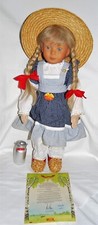 Steiff 9244/50 Puppe Babette mit Milchkanne mit original Kleidung & Zertifikat