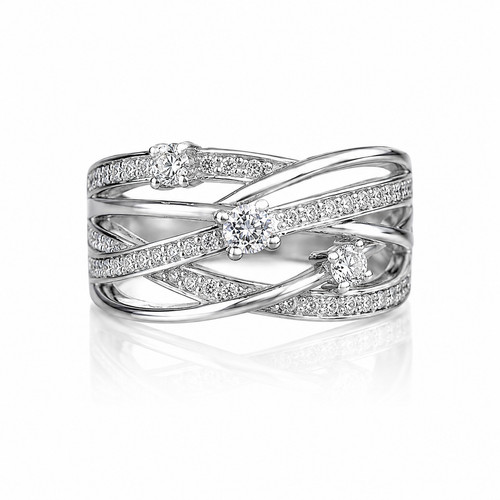 Ring silber mehrreihig - ring,