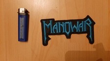 Manowar Logo Shape Patch Aufnäher Gestickt Embroidered Heavy Metal