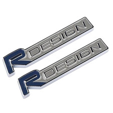 2x Blau Grill Emblem Front