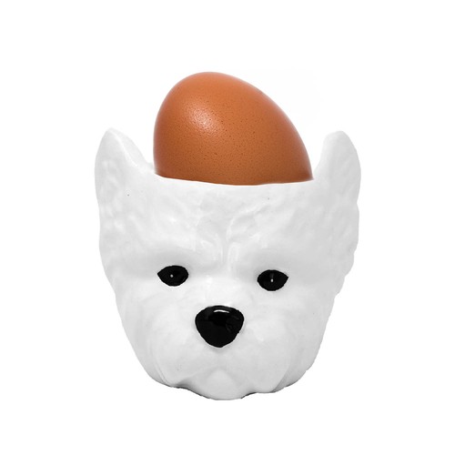 Keramik hundekopf eierbecher - keramik,