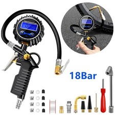 LCD Digital Reifenfüllpistole Luftdruckprüfer Druckluft Reifenfüller Manometer