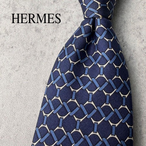 Hermes krawatte seide - seide, marine