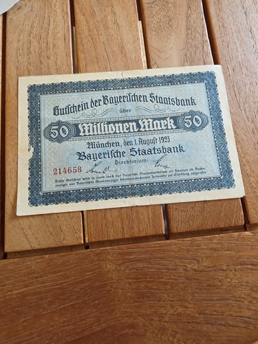 Alter geldschein 1923 - geldschein,