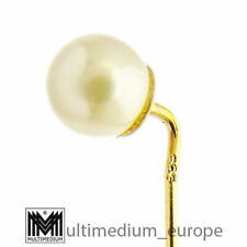 585 Gold Krawattennadel mit Perle 14ct gold tie pin with pearl