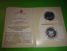 BRD Deutschland 10 Euro 50 Jahre , Silber 925 + 500,Gedenkmünzen + Sonderprägung