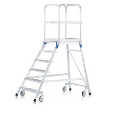 Zarges Podestleiter fahrbar