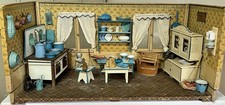 Antike authentische Puppenküche mit viel Zubehör ca. 1880      !!! Rarität !!!