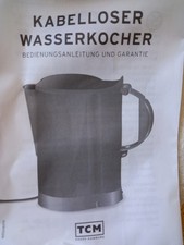 Kabelloser WASSERKOCHER TCM NEU,orig. Verpackung,