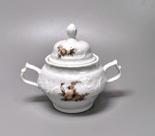 Schöne ROSENTHAL China Elfenbein Rose Sanssouci Zuckerdose mit Deckel