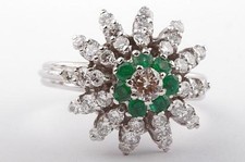 Smaragd Ring 1,57ct Diamant