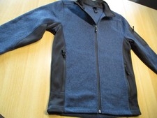 FHB Original  Strick-Fleece-Jacke Arbeitsjacke Gr. S marine-schwarz Neuwertig!