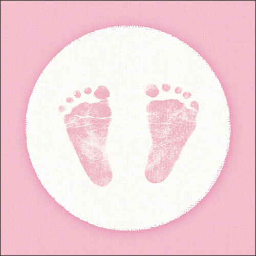 Servietten taufe baby steps - servietten,