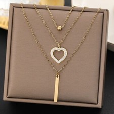 Luxus Edelstahl Halskette