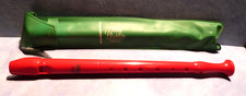 24699. Blockflöte Melody Hohner rot  mit Tasche