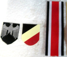 2 Helmabzeichen +  2 Ordensband  Wehrmacht  Deutsche Reich  2.Weltkrieg Offizier