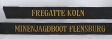 R352 Mützenband, 1) Fregatte Köln  2) Minenjagdboot Flensburg