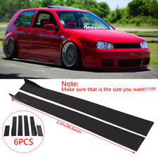 DE 2.2m/86.6" Sideskirts Seitenschweller Schweller Cup Leisten für VW GOLF 4 R32