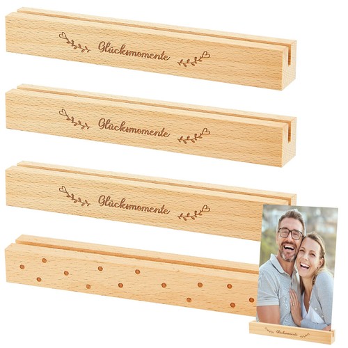 Kartenhalter holz fotohalter - holz,