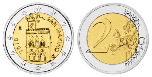 San marino euro kursmünze - san,