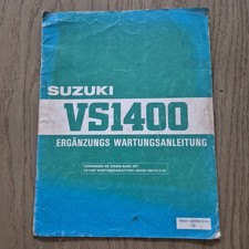 Suzuki VS1400 – Ergänzungs-Wartungsanleitung (Original 1988)